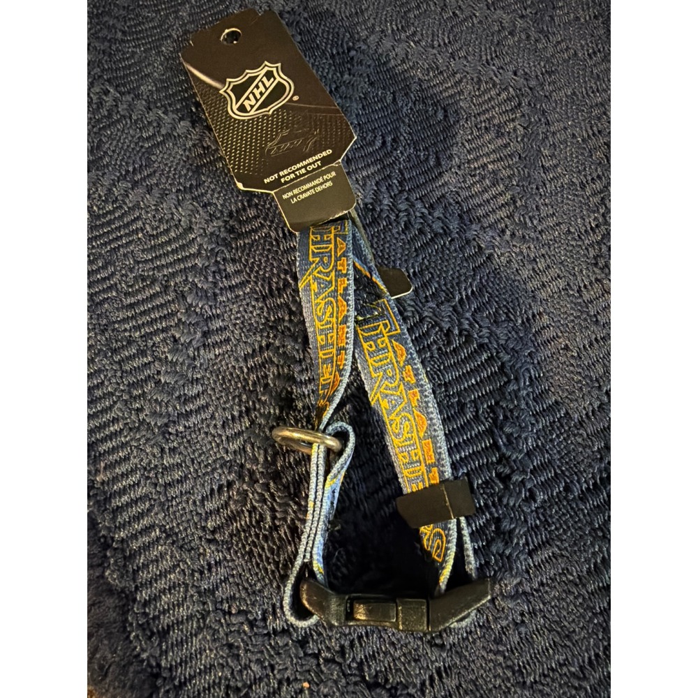 NHL Atlanta Thrashers Adjustable Pet Collar Small Blue Hunter Manufacturing NWT